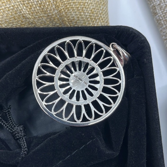 🌟 Vintage Milor Italy 925 Silver Filigree Pendant - Picture 6 of 11